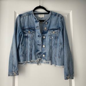 Cropped denim jacket